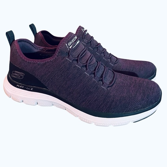 Skechers Other - Skechers Mens Flex Advantage 4.0 Contributor Burgundy Sneakers 
Size 9